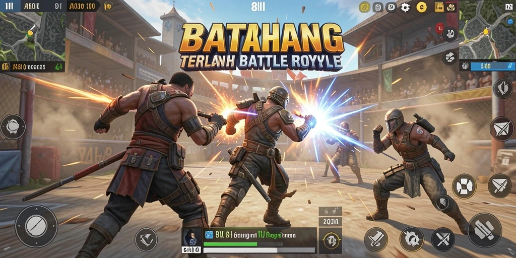 Gameplay seru dalam pertempuran Battle Royale di 8II.