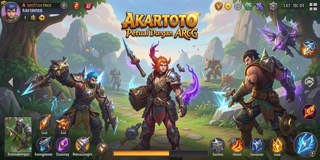Menampilkan aksi seru dari gameplay ARPG AKARTOTO.