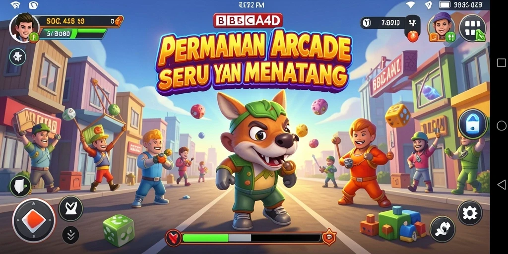 Tampilan menarik dari gameplay BBCA4D yang penuh warna.