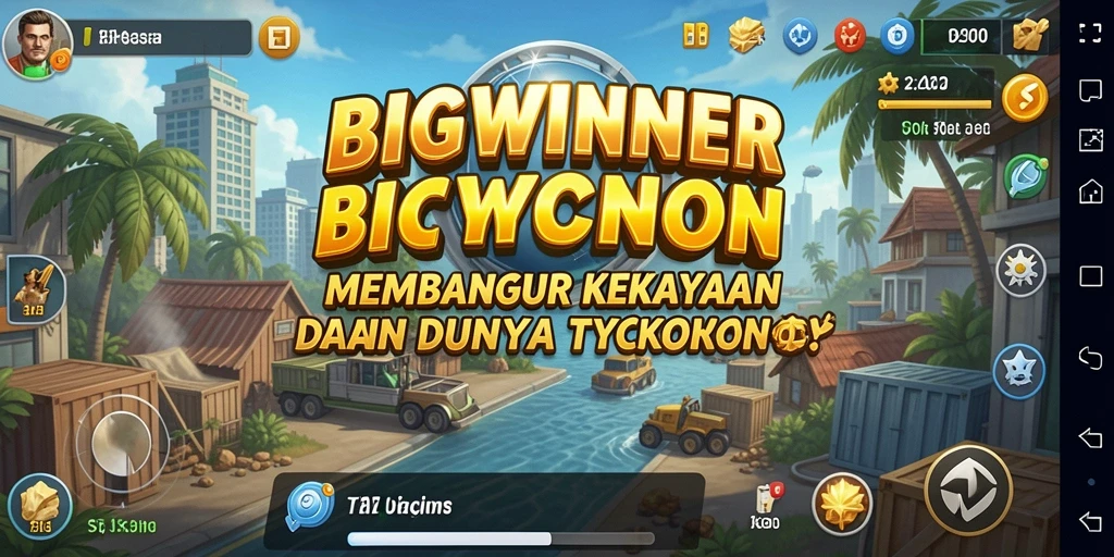 Screenshot BIGWINNER menampilkan gameplay Tycoon yang menarik dan interaktif.