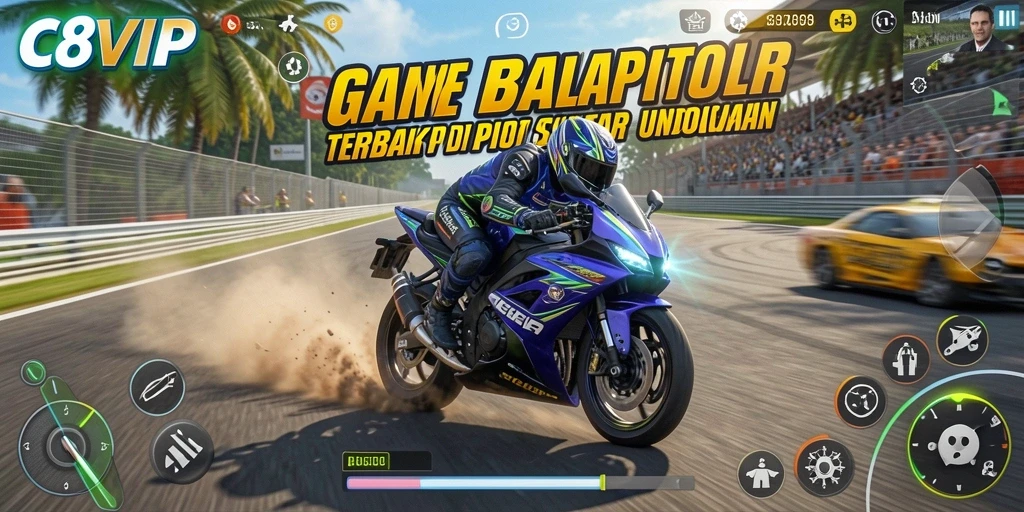 Tampilan gameplay C8VIP yang penuh aksi dan seru.