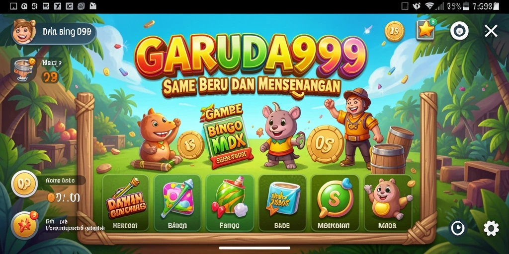 Tampilan gameplay GARUDA999 yang menarik dan seru dalam Bingo.