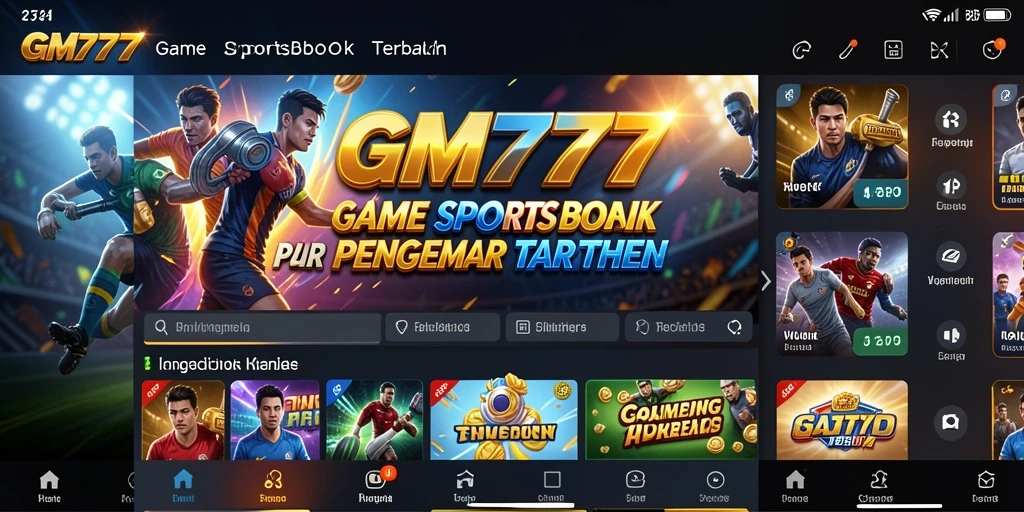 Tampilan antarmuka mudah digunakan dengan berbagai pilihan taruhan olahraga.
