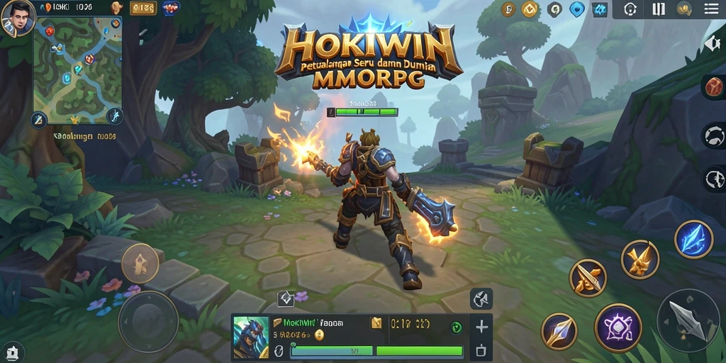 Gameplay menarik dari HOKIWIN yang menampilkan pertarungan epik antara karakter.