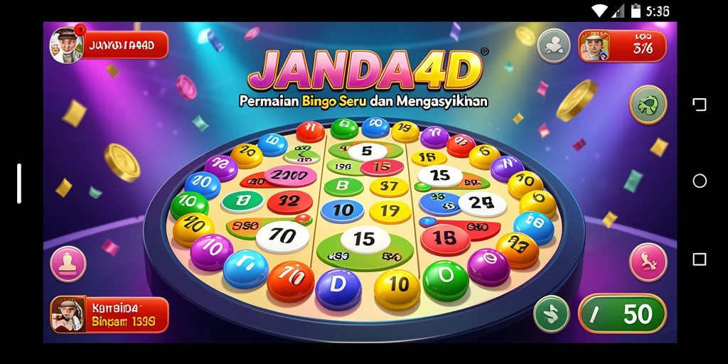 Gameplay JANDA4D yang seru dan interaktif dalam permainan Bingo.