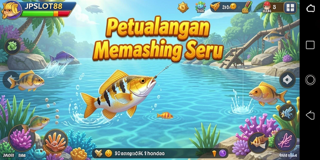 Gameplay JPSLOT88 saat menangkap ikan dengan grafis yang memukau.