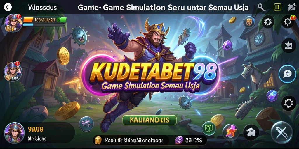 Tampilan gameplay menarik dari KUDETABET98 yang penuh warna.