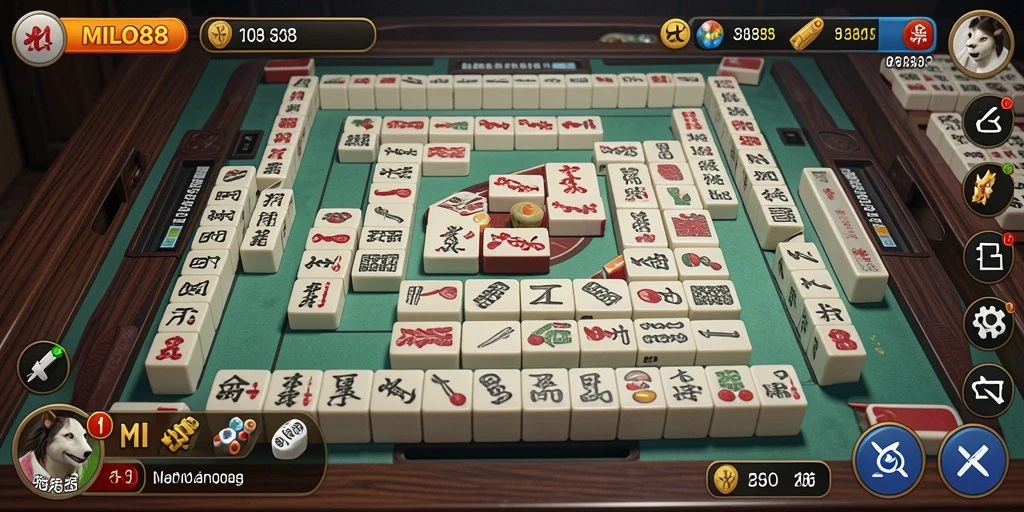 Tampilan menarik dari permainan Mahjong di MILO88 dengan grafis yang memukau.