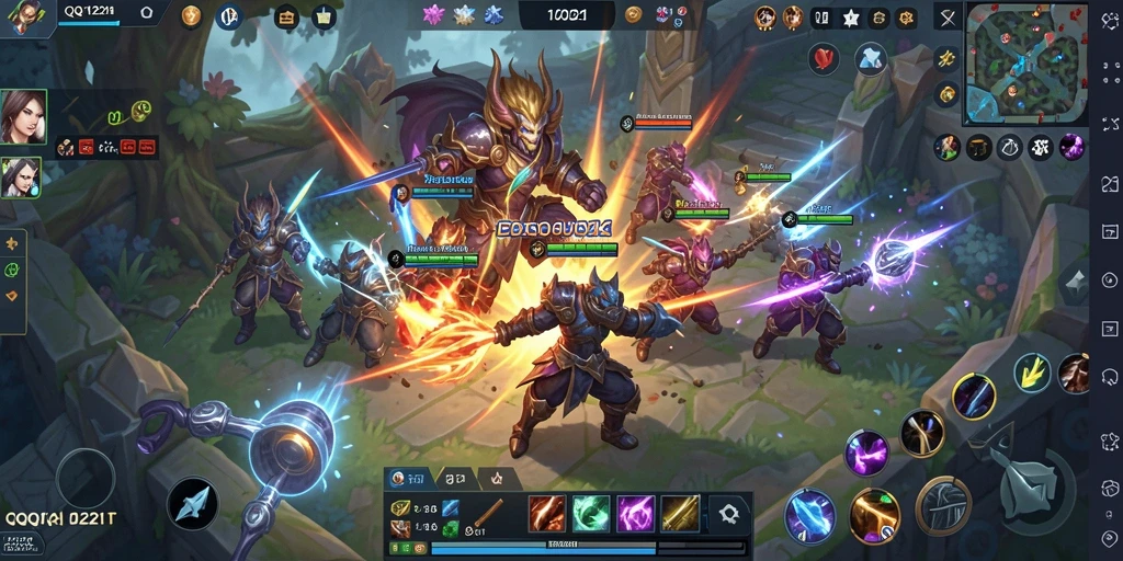 Tampilan gameplay seru dan strategis di QQ1221.