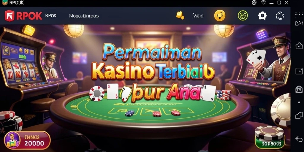 Screenshot utama RPOK menampilkan suasana permainan Kasino yang mengasyikkan.