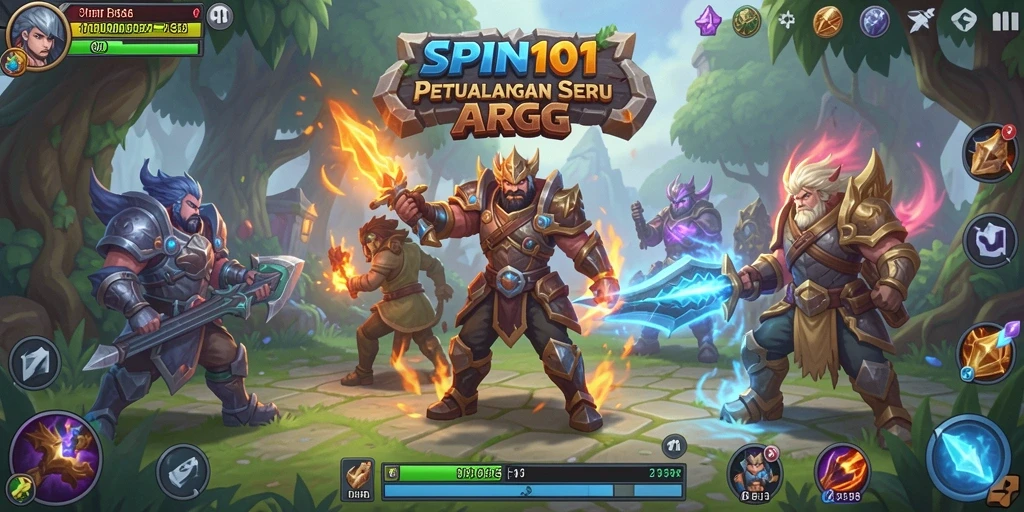 Tampilan gameplay SPIN101 yang mendebarkan dan penuh aksi ARPG.