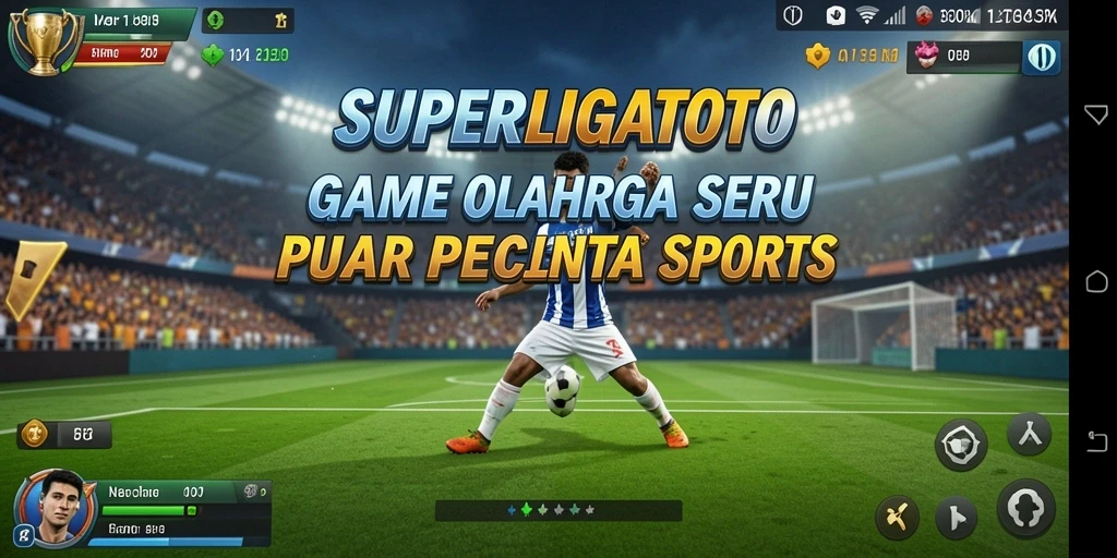 Tampilan gameplay <strong>SUPERLIGATOTO</strong> yang menarik dan mendebarkan.