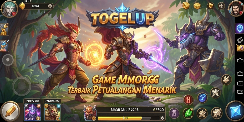 Screenshot menunjukkan gameplay seru di dunia fantasi TOGELUP.