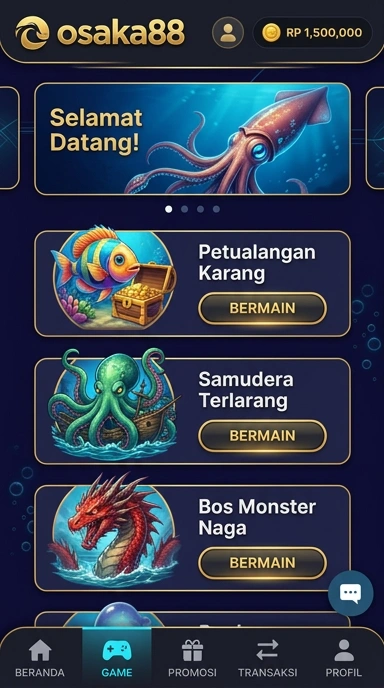 Screenshot fitur unggulan dari aplikasi osaka88 yang menakjubkan.